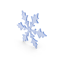 Snowflake Blue Glass PNG & PSD Images