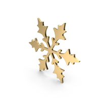 Snowflake Gold PNG & PSD Images