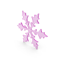 Snowflake Pink Glass PNG & PSD Images