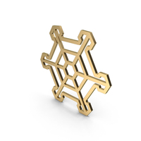 Snowflake Gold PNG & PSD Images