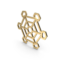 Gold Snowflake Symbol PNG & PSD Images