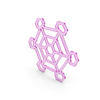 Snowflake Pink Glass PNG & PSD Images