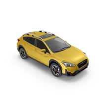 2020 Subaru XV SUV Simple Interior Yellow PNG & PSD Images