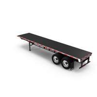 Aluminum Flatbed Trailer PNG & PSD Images