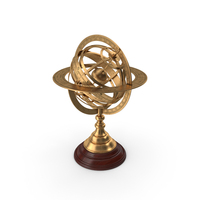 Bronze Antique World Globe PNG & PSD Images