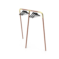 Coat Rack With Hangers PNG & PSD Images