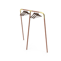 Coat Rack With Hangers PNG & PSD Images
