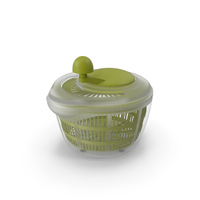 Plastic Salad Spinner Green PNG & PSD Images