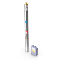 Stainless Steel Submersible Electric Water Pump PNG & PSD Images