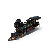 1860s Steam Locomotive PNG & PSD Images