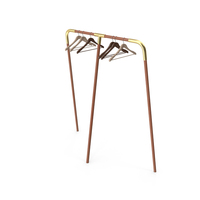 Coat Rack With Hangers PNG & PSD Images