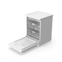 Dishwasher Full Open Clay PNG & PSD Images