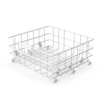 Dishwasher Basket Isolated Clay PNG & PSD Images
