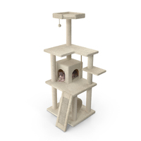 Cat Tree 5 Level with Cat PNG & PSD Images