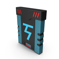 SciFi Access Key Cartridge Blue PNG & PSD Images