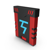 SciFi Access Key Cartridge Red PNG & PSD Images