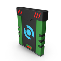 SciFi Access Key Cartridge Green PNG & PSD Images