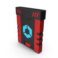 SciFi Access Key Cartridge Red PNG & PSD Images