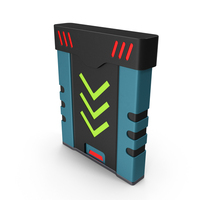 SciFi Access Key Cartridge Blue PNG & PSD Images