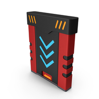 SciFi Access Key Cartridge Red PNG & PSD Images
