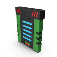 SciFi Access Key Cartridge Green PNG & PSD Images