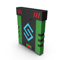 SciFi Access Key Cartridge Green PNG & PSD Images