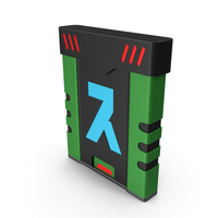 SciFi Access Key Cartridge Green PNG & PSD Images