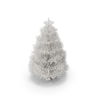 Xmas Tree White PNG & PSD Images