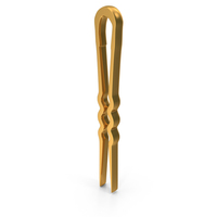Gold Bobby Pins Icon PNG & PSD Images