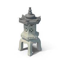 Asian Garden Statue Gray PNG & PSD Images