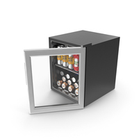 Beverage Cooler with Cans PNG & PSD Images