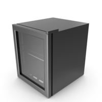 Black Beverage Refrigerator Cooler PNG & PSD Images