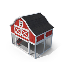 Chicken Coop Red PNG & PSD Images