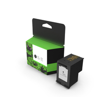 Box with Ink Cartridge Black PNG & PSD Images
