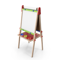 Kids Easel with Paper Roll PNG & PSD Images