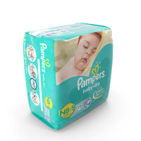 Pampers Baby Dry Diapers Package PNG & PSD Images