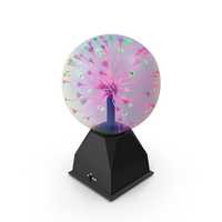 Plasma Ball Table Lamp Colored PNG & PSD Images