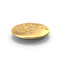 Round Gold Cockade PNG & PSD Images