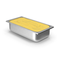 Banana Ice Cream Tray PNG & PSD Images