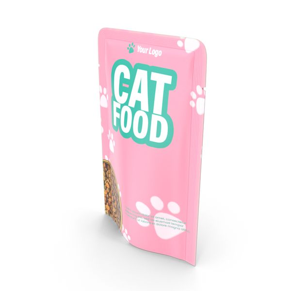 Cat Food Pouch Mockup PNG & PSD Images