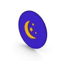Round Moon Icon PNG & PSD Images