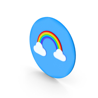 Round Rainbow Icon PNG & PSD Images