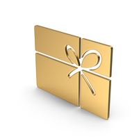 Gold Symbol Gift Present PNG & PSD Images