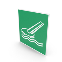 Marine Evacuation Slide Sign PNG & PSD Images