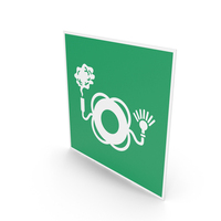 Lifebuoy With Light And Smoke Sign PNG & PSD Images