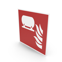 Fixed Fire Extinguishing Installation Sign PNG & PSD Images