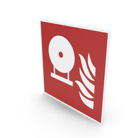 Fixed Fire Extinguishing Bottle Sign PNG & PSD Images