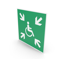Evacuation Temporary Refuge Sign PNG & PSD Images