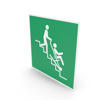 Evacuation Chair Sign PNG & PSD Images