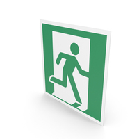 Emergency Exit (Right Hand) Sign PNG & PSD Images